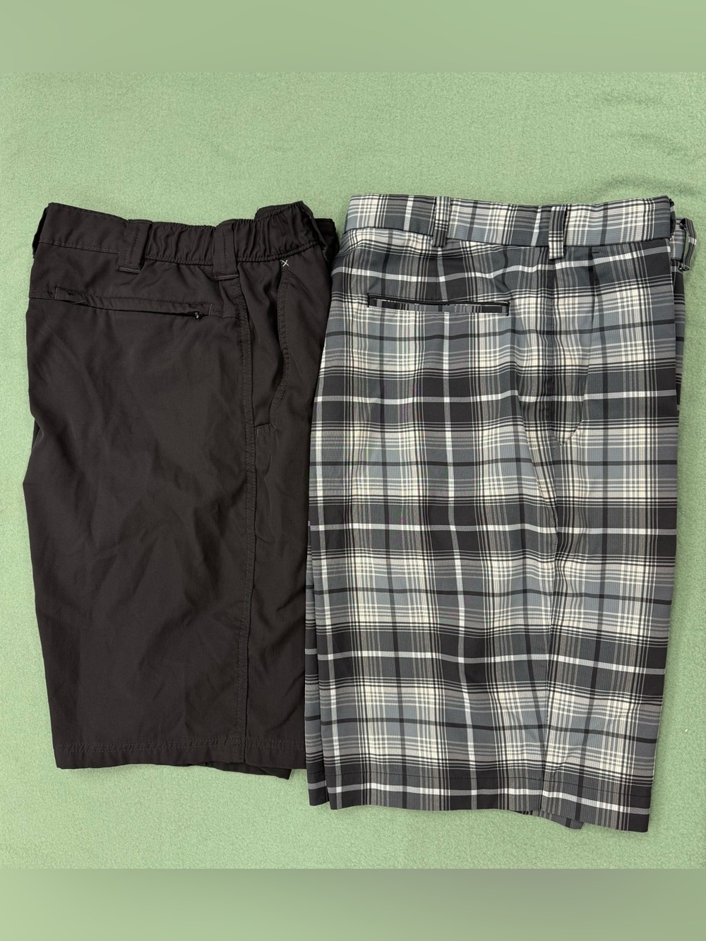 Nike Golf And Wrangler ATG Men’s Size 34 Athletic Shorts Black And Plaid
